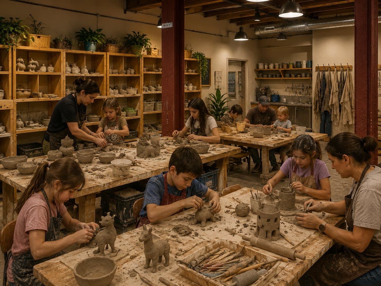 Concept rendering: a clay studio for shaping and reshaping